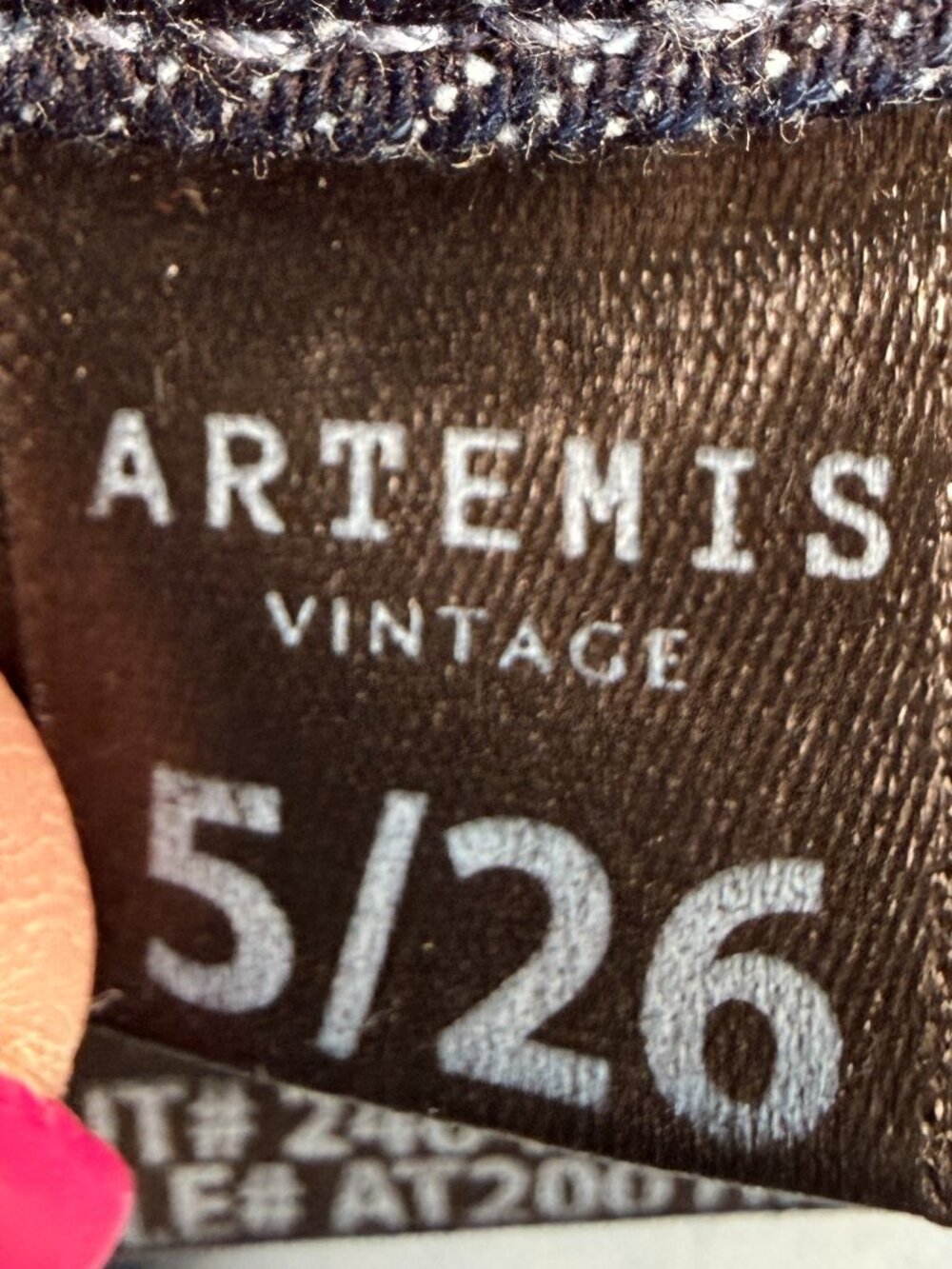 ARTEMIS VINTAGE Women's EUC Button-Fly High Rise Wide Leg Jeans | Size 5/26 - Picture 13 of 14